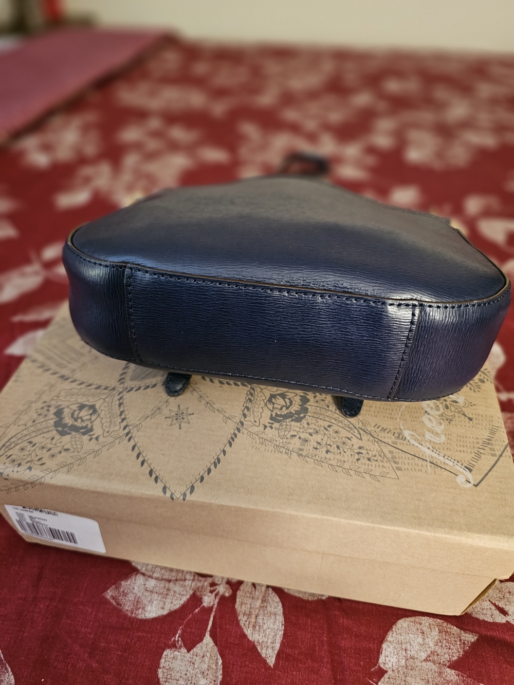 Polo by Ralph Lauren Navy Crossbody Satchel with Gold Hardware - Picture 5 of 7